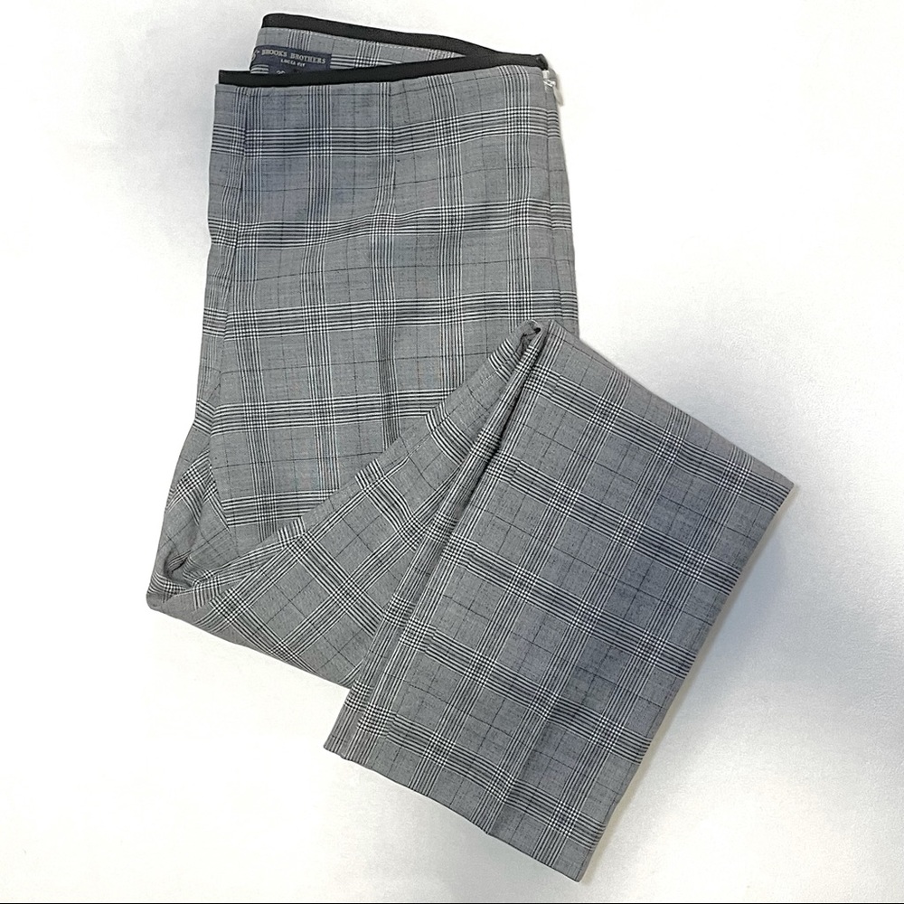 Brooks Brothers 2P Wool Straight Leg Pants
